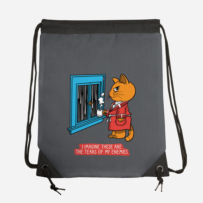 Thoughts On A Rainy Day-None-Drawstring-Bag-imisko
