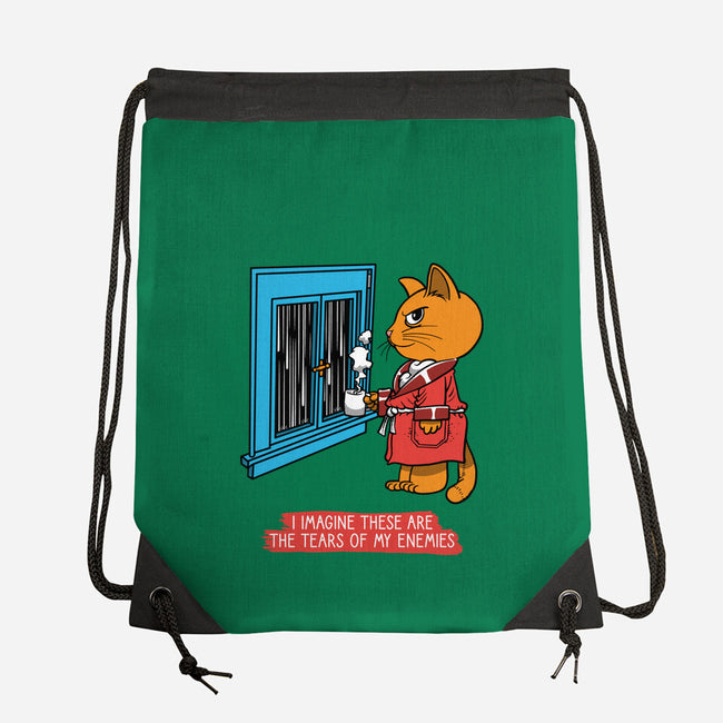 Thoughts On A Rainy Day-None-Drawstring-Bag-imisko