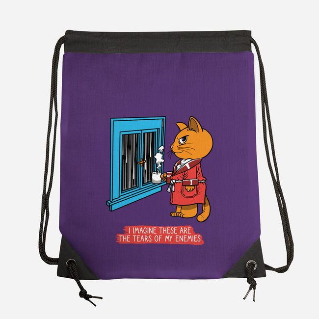Thoughts On A Rainy Day-None-Drawstring-Bag-imisko