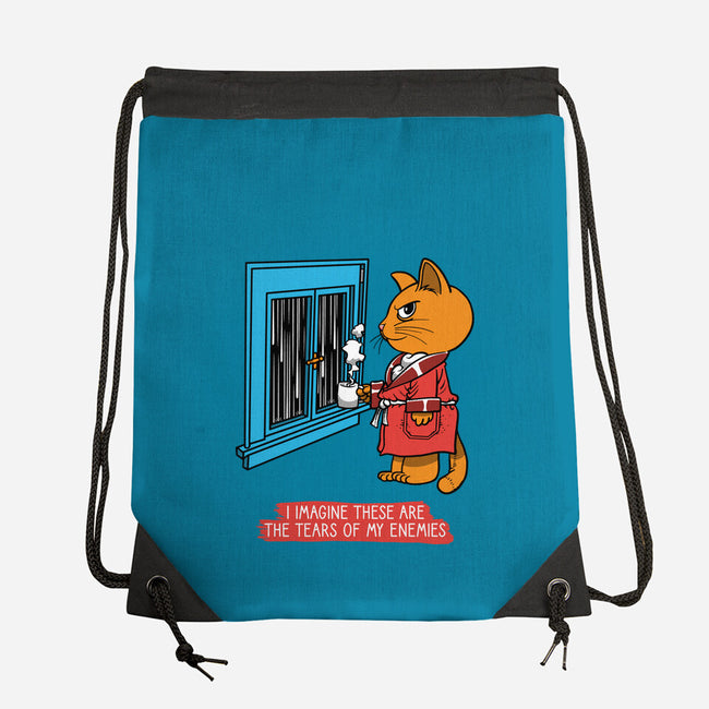 Thoughts On A Rainy Day-None-Drawstring-Bag-imisko
