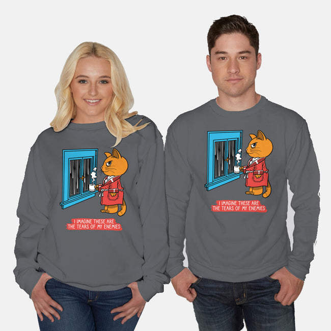 Thoughts On A Rainy Day-Unisex-Crew Neck-Sweatshirt-imisko