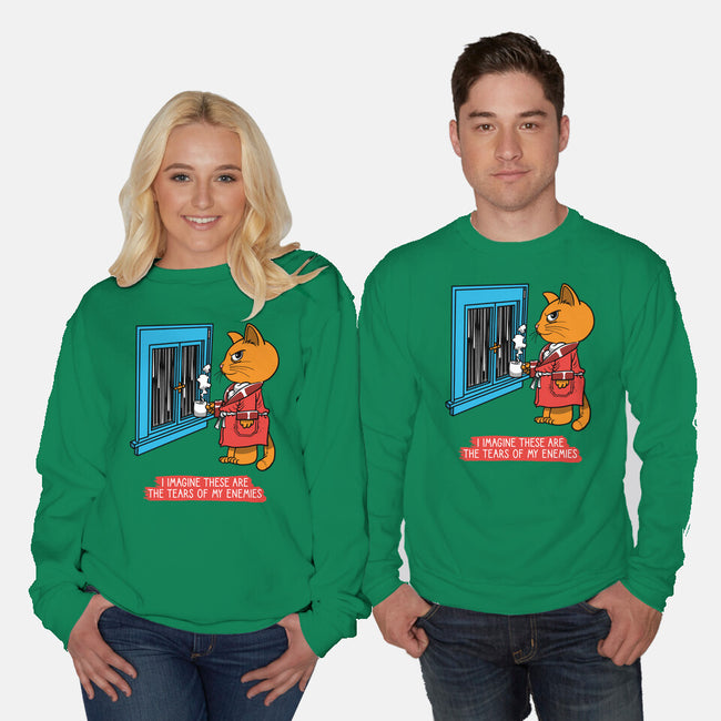 Thoughts On A Rainy Day-Unisex-Crew Neck-Sweatshirt-imisko