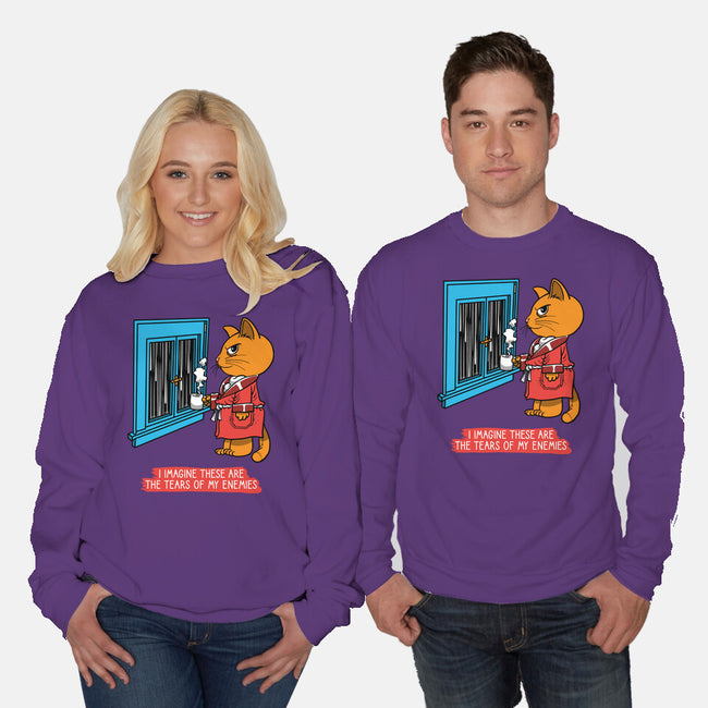 Thoughts On A Rainy Day-Unisex-Crew Neck-Sweatshirt-imisko