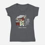 Bubble Trouble-Womens-V-Neck-Tee-imisko