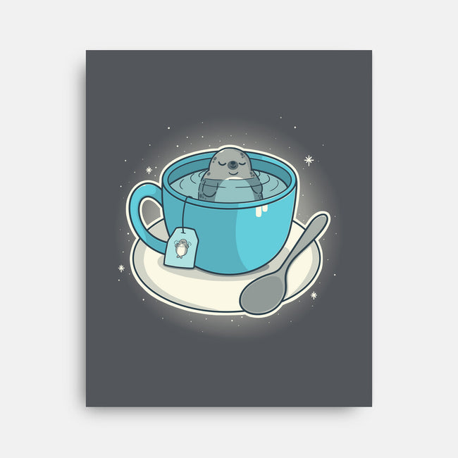 Seal Tea-None-Stretched-Canvas-Freecheese