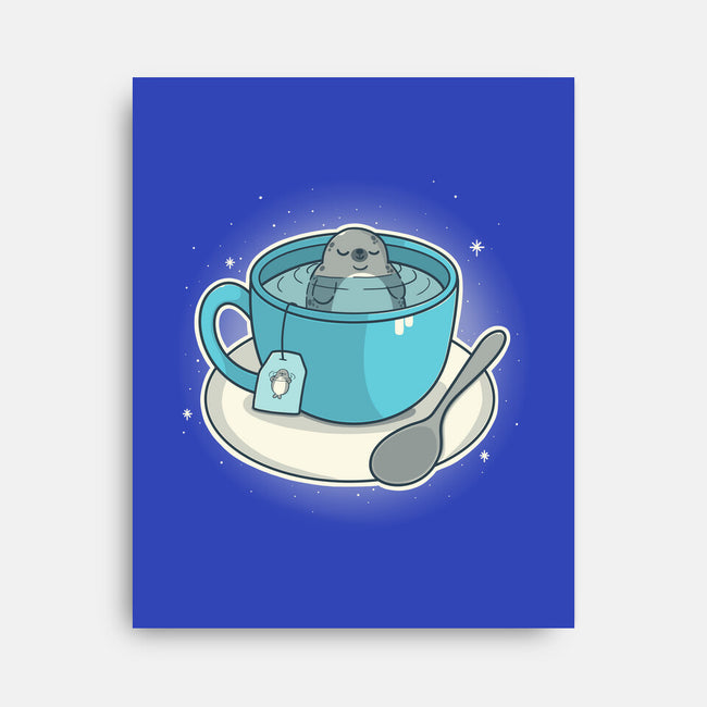 Seal Tea-None-Stretched-Canvas-Freecheese
