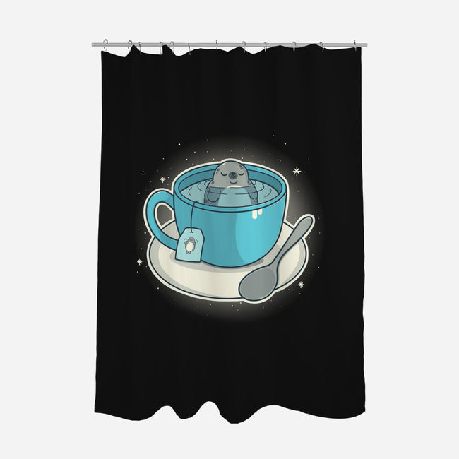 Seal Tea-None-Polyester-Shower Curtain-Freecheese