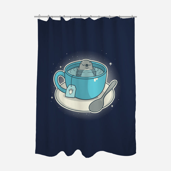 Seal Tea-None-Polyester-Shower Curtain-Freecheese