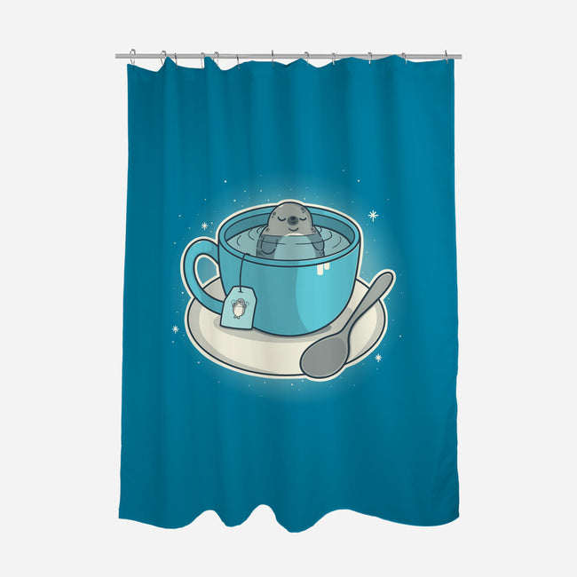 Seal Tea-None-Polyester-Shower Curtain-Freecheese
