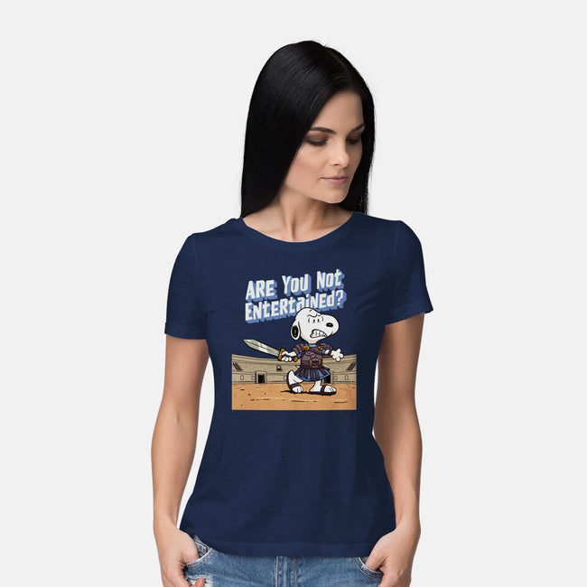 The Warrior Beagle-Womens-Basic-Tee-P1yu5h