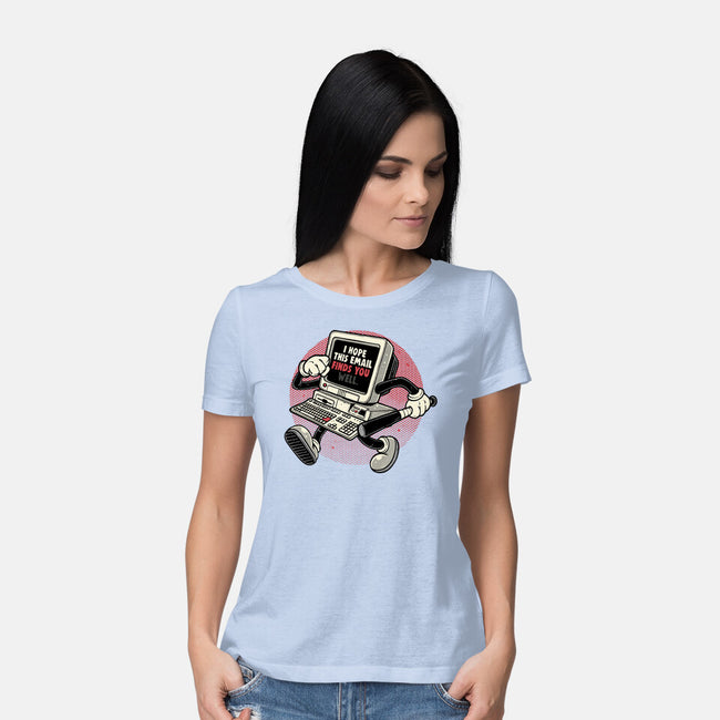 This Email Finds You-Womens-Basic-Tee-momma_gorilla