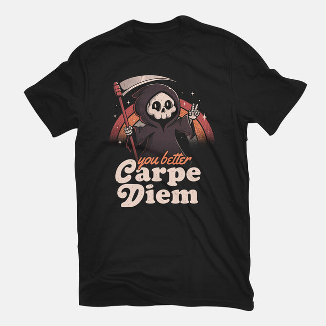 You Better Carpe Diem-Womens-Fitted-Tee-eduely
