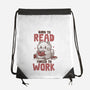Born To Read Forced To Work-None-Drawstring-Bag-koalastudio