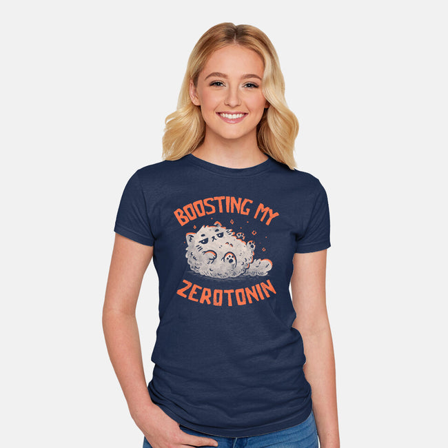 Boosting My Zerotonin-Womens-Fitted-Tee-koalastudio