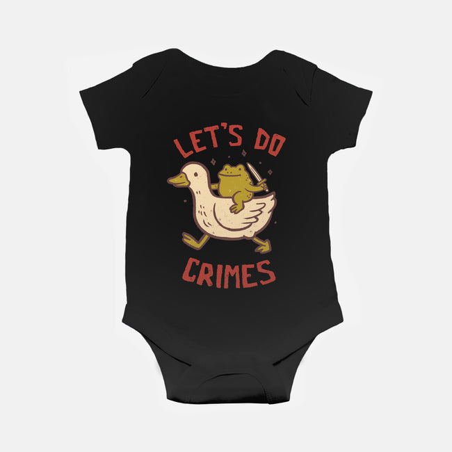 Let's Do Crimes-Baby-Basic-Onesie-koalastudio