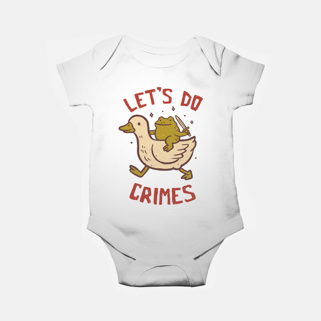 Let's Do Crimes-Baby-Basic-Onesie-koalastudio