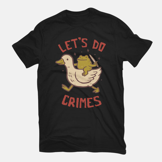 Let's Do Crimes-Womens-Fitted-Tee-koalastudio