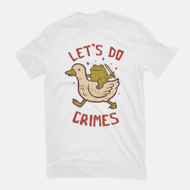 Let's Do Crimes-Womens-Fitted-Tee-koalastudio