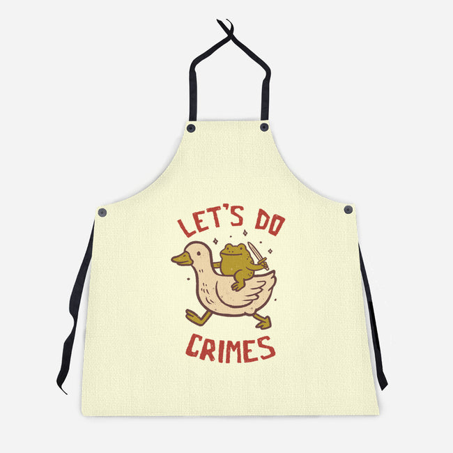 Let's Do Crimes-Unisex-Kitchen-Apron-koalastudio