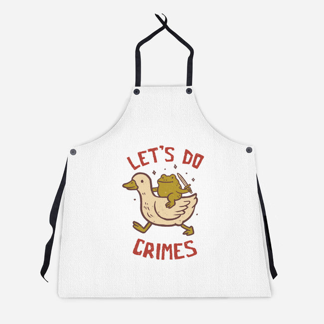 Let's Do Crimes-Unisex-Kitchen-Apron-koalastudio