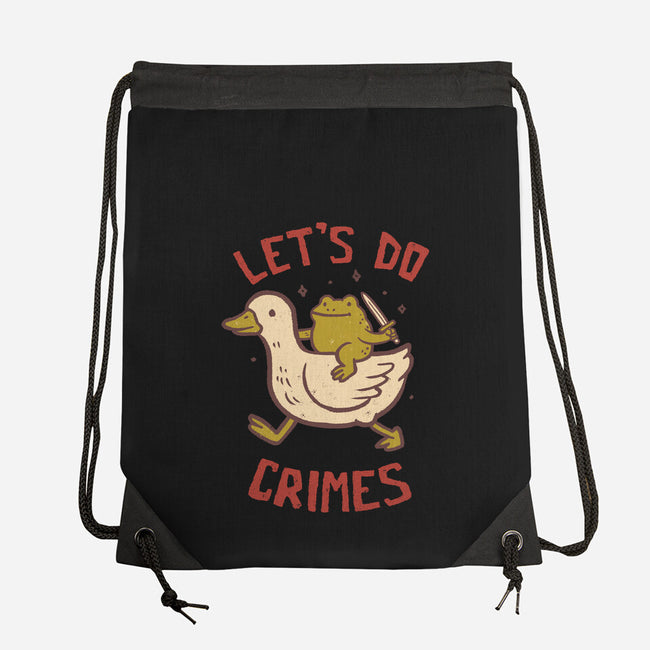 Let's Do Crimes-None-Drawstring-Bag-koalastudio
