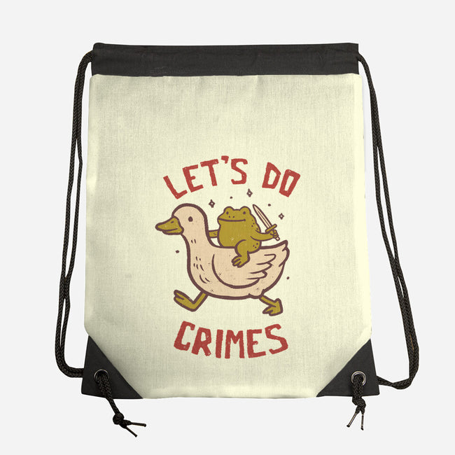 Let's Do Crimes-None-Drawstring-Bag-koalastudio
