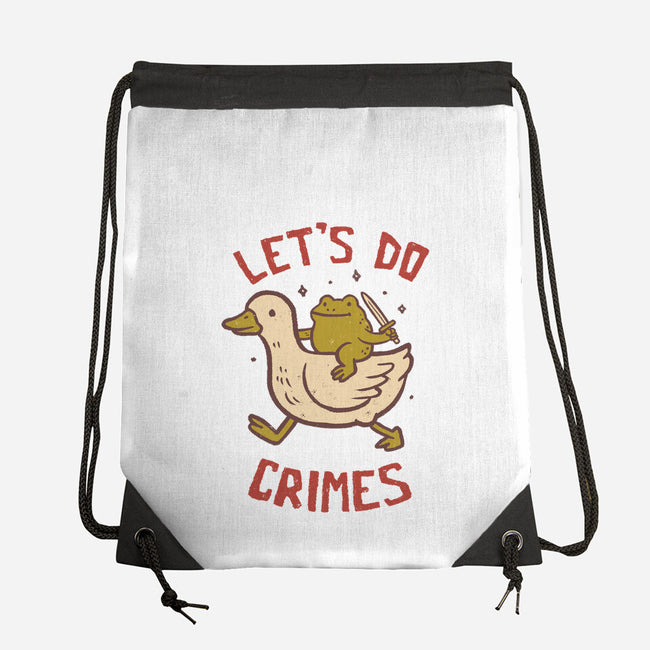 Let's Do Crimes-None-Drawstring-Bag-koalastudio