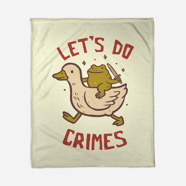 Let's Do Crimes-None-Fleece-Blanket-koalastudio