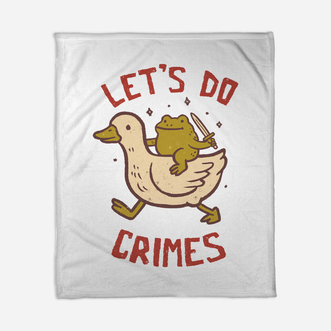 Let's Do Crimes-None-Fleece-Blanket-koalastudio
