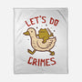 Let's Do Crimes-None-Fleece-Blanket-koalastudio