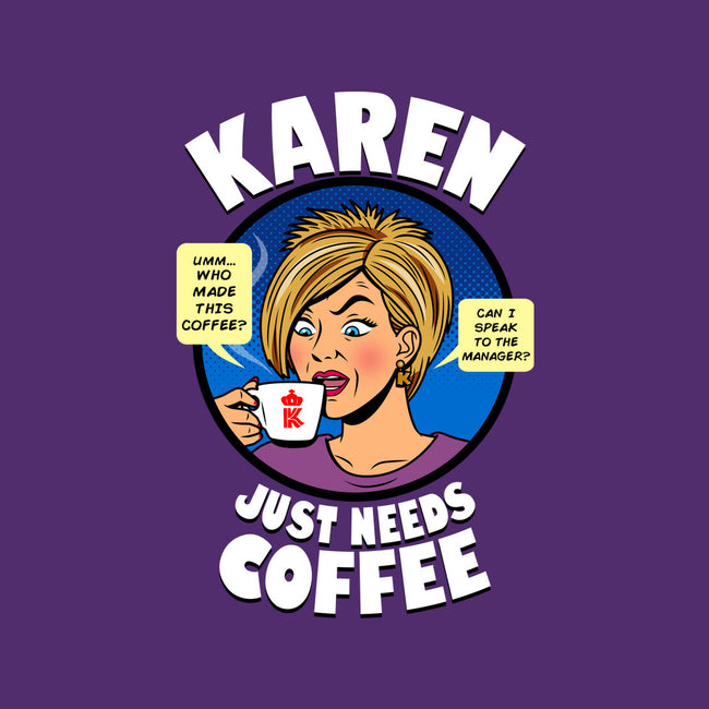 Karen Just Needs Coffee-None-Drawstring-Bag-Boggs Nicolas