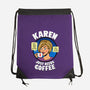 Karen Just Needs Coffee-None-Drawstring-Bag-Boggs Nicolas