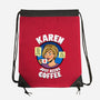 Karen Just Needs Coffee-None-Drawstring-Bag-Boggs Nicolas