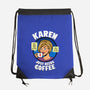 Karen Just Needs Coffee-None-Drawstring-Bag-Boggs Nicolas