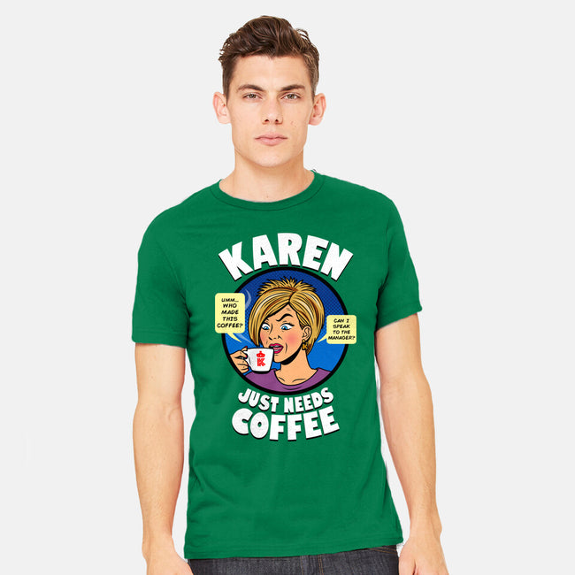 Karen Just Needs Coffee-Mens-Heavyweight-Tee-Boggs Nicolas