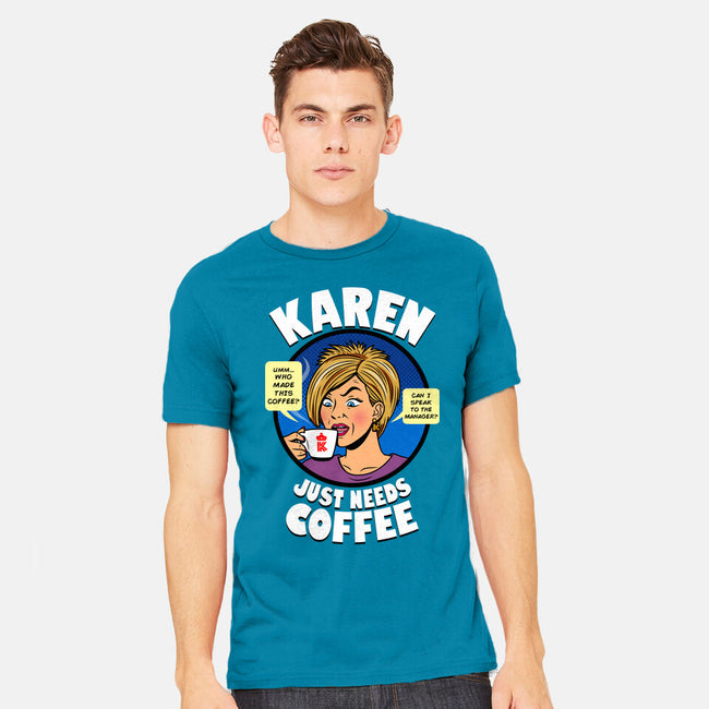 Karen Just Needs Coffee-Mens-Heavyweight-Tee-Boggs Nicolas