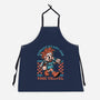 Game Mascot Time Travel Kid-Unisex-Kitchen-Apron-Studio Mootant
