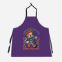 Game Mascot Time Travel Kid-Unisex-Kitchen-Apron-Studio Mootant