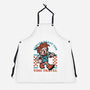 Game Mascot Time Travel Kid-Unisex-Kitchen-Apron-Studio Mootant