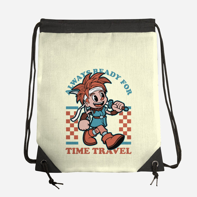 Game Mascot Time Travel Kid-None-Drawstring-Bag-Studio Mootant