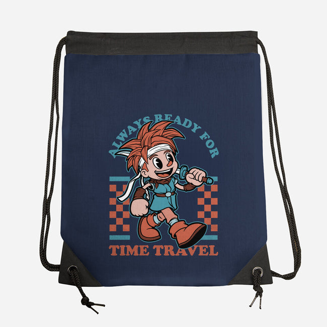 Game Mascot Time Travel Kid-None-Drawstring-Bag-Studio Mootant