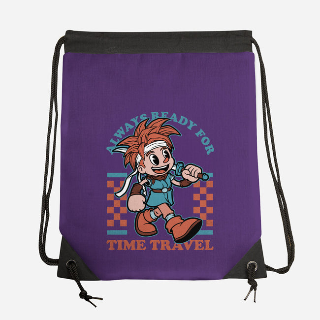 Game Mascot Time Travel Kid-None-Drawstring-Bag-Studio Mootant