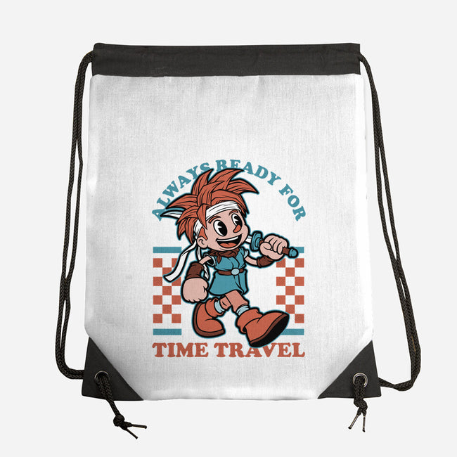 Game Mascot Time Travel Kid-None-Drawstring-Bag-Studio Mootant