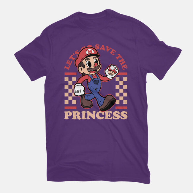 Game Mascot Mushroom Plumber-Mens-Premium-Tee-Studio Mootant