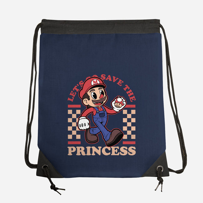Game Mascot Mushroom Plumber-None-Drawstring-Bag-Studio Mootant