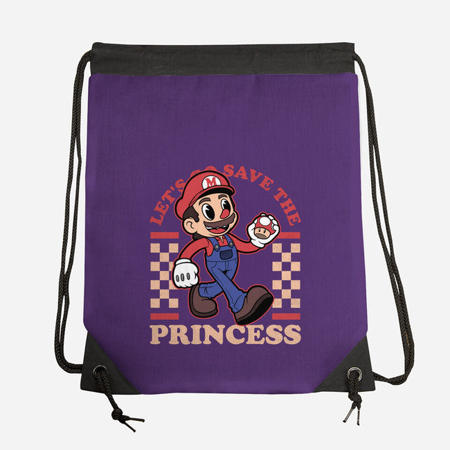 Game Mascot Mushroom Plumber-None-Drawstring-Bag-Studio Mootant