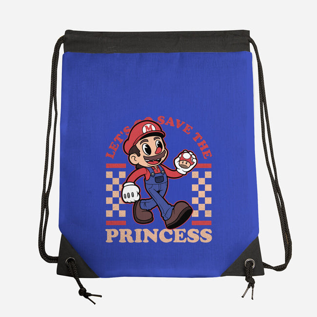 Game Mascot Mushroom Plumber-None-Drawstring-Bag-Studio Mootant