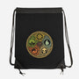 Vintage Lotus-None-Drawstring-Bag-kg07