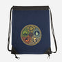 Vintage Lotus-None-Drawstring-Bag-kg07