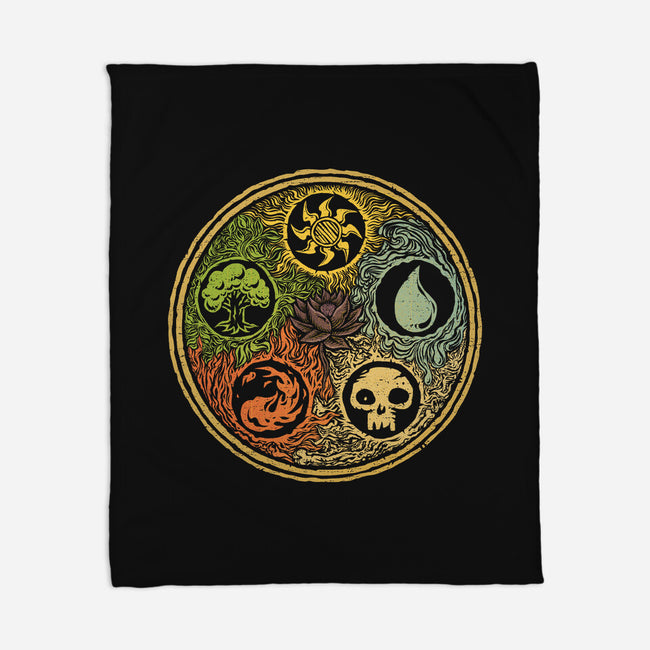 Vintage Lotus-None-Fleece-Blanket-kg07
